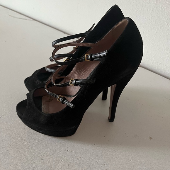 Gucci Platform Suede Pumps 37 - Picture 5 of 5